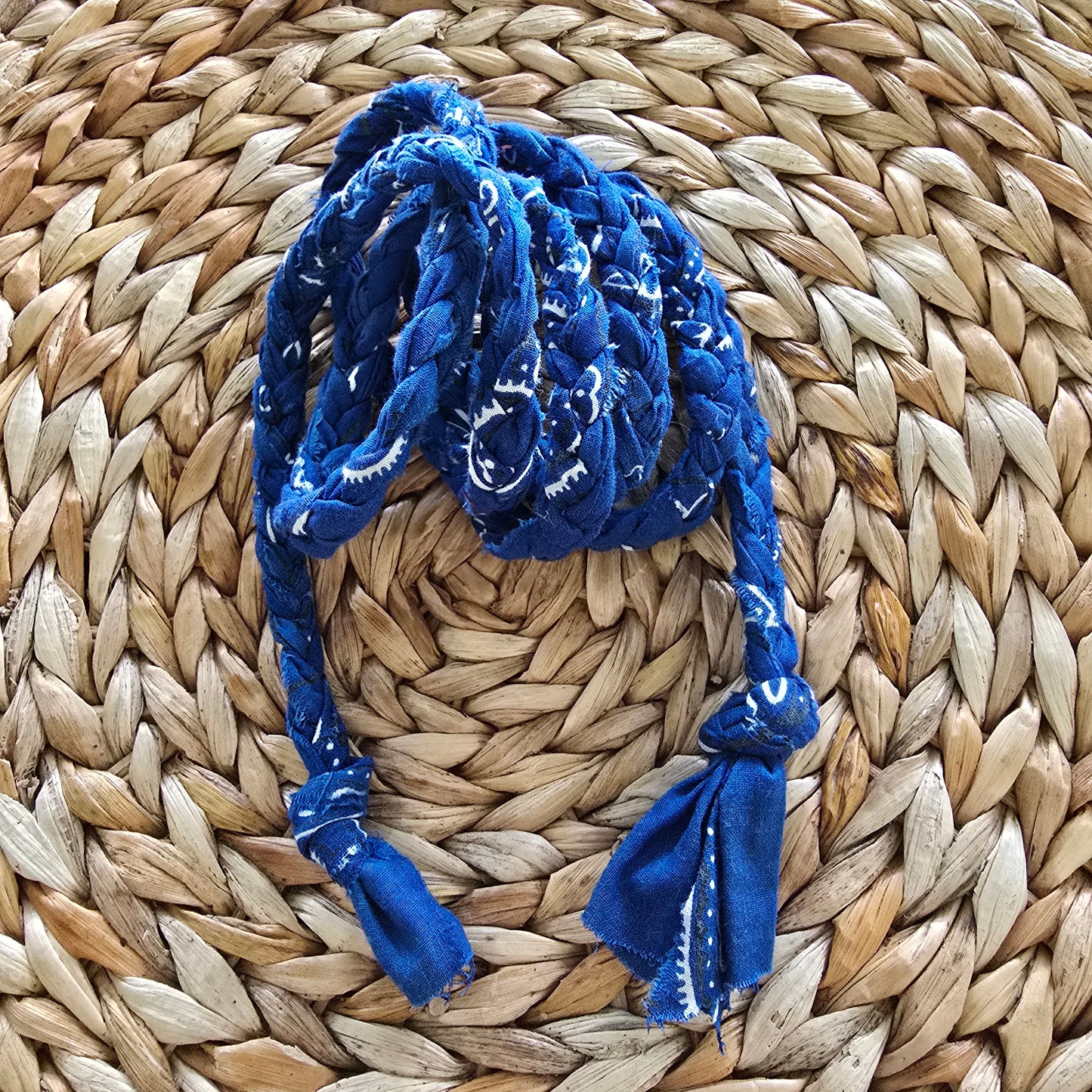 Bandana Kordel blau