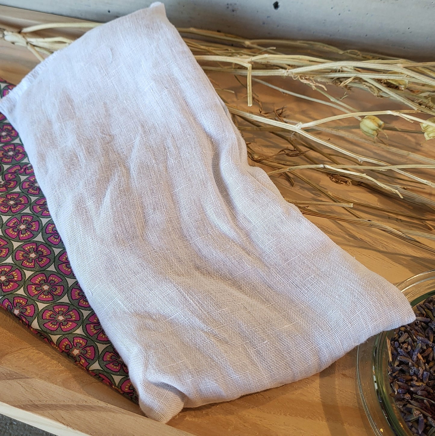 Augen Wellness Kissen / Beulentröster beige/weiss