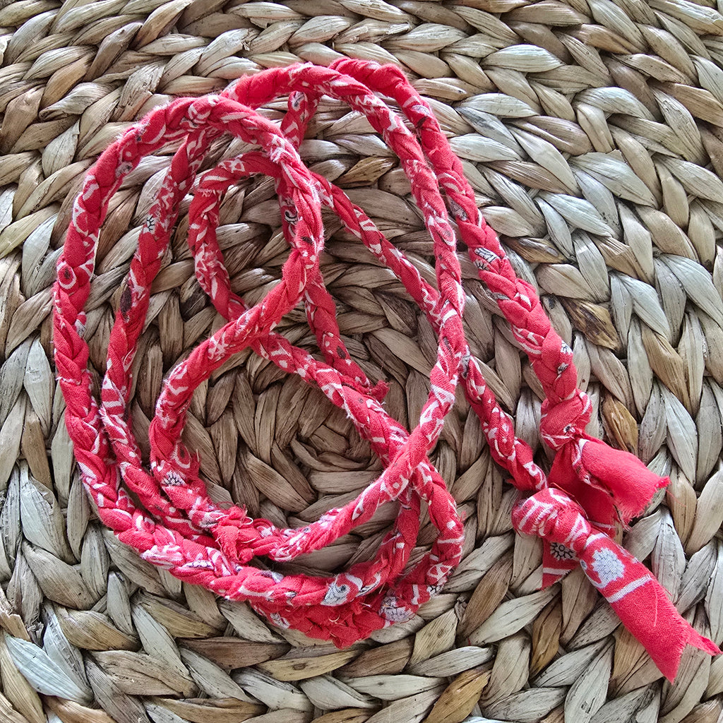 Bandana Kordel rot washed out