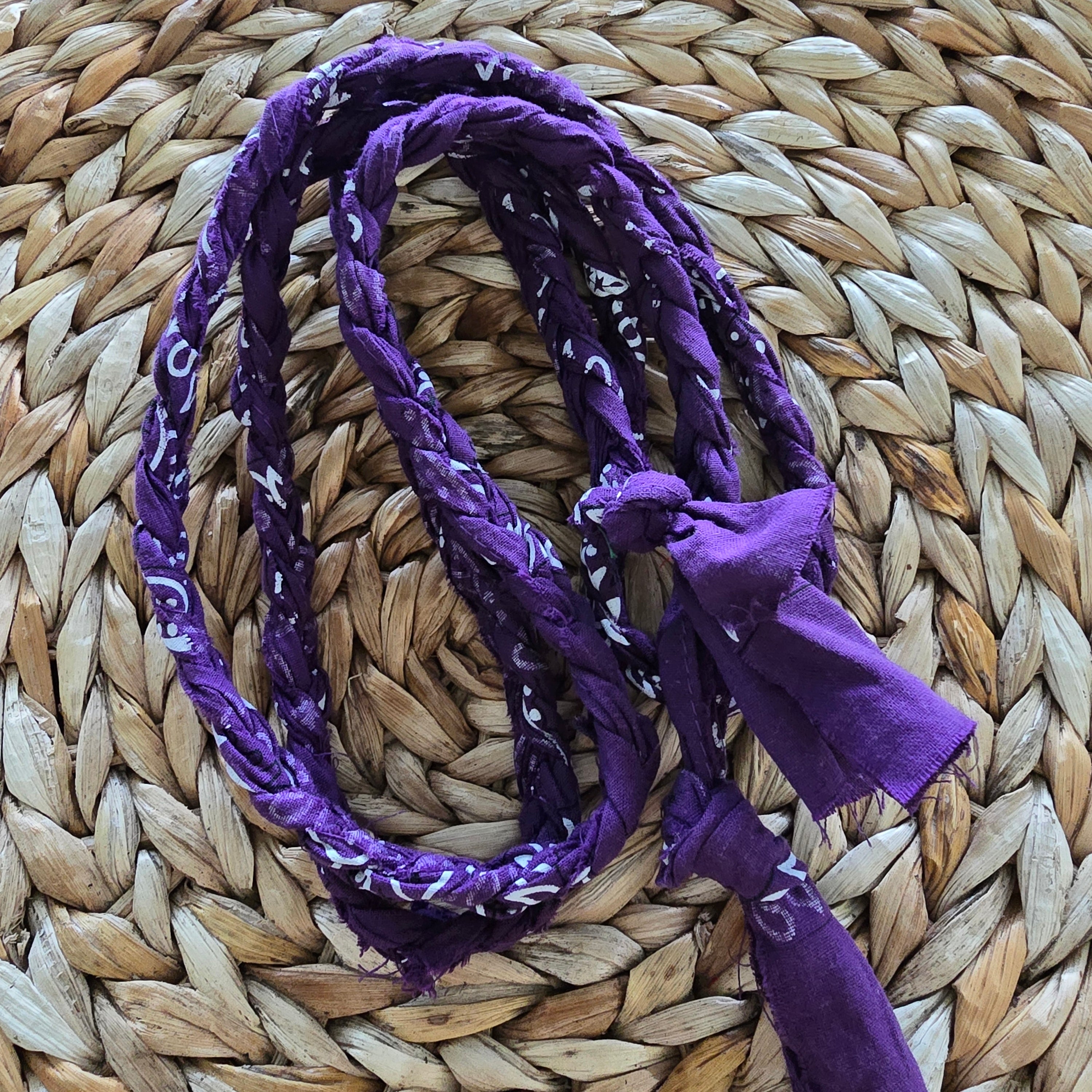 Bandana Kordel violett