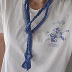Bandana Kordel blau