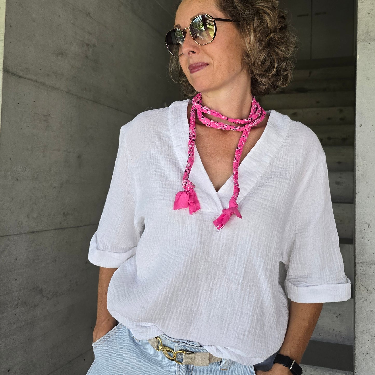 Bandana Kordel pink