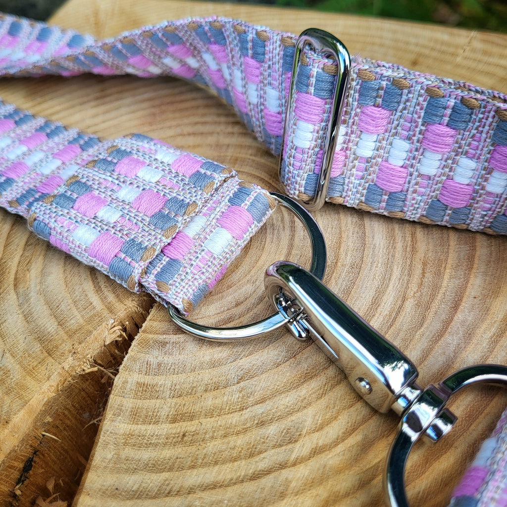 Gurt Boho rosa / grau