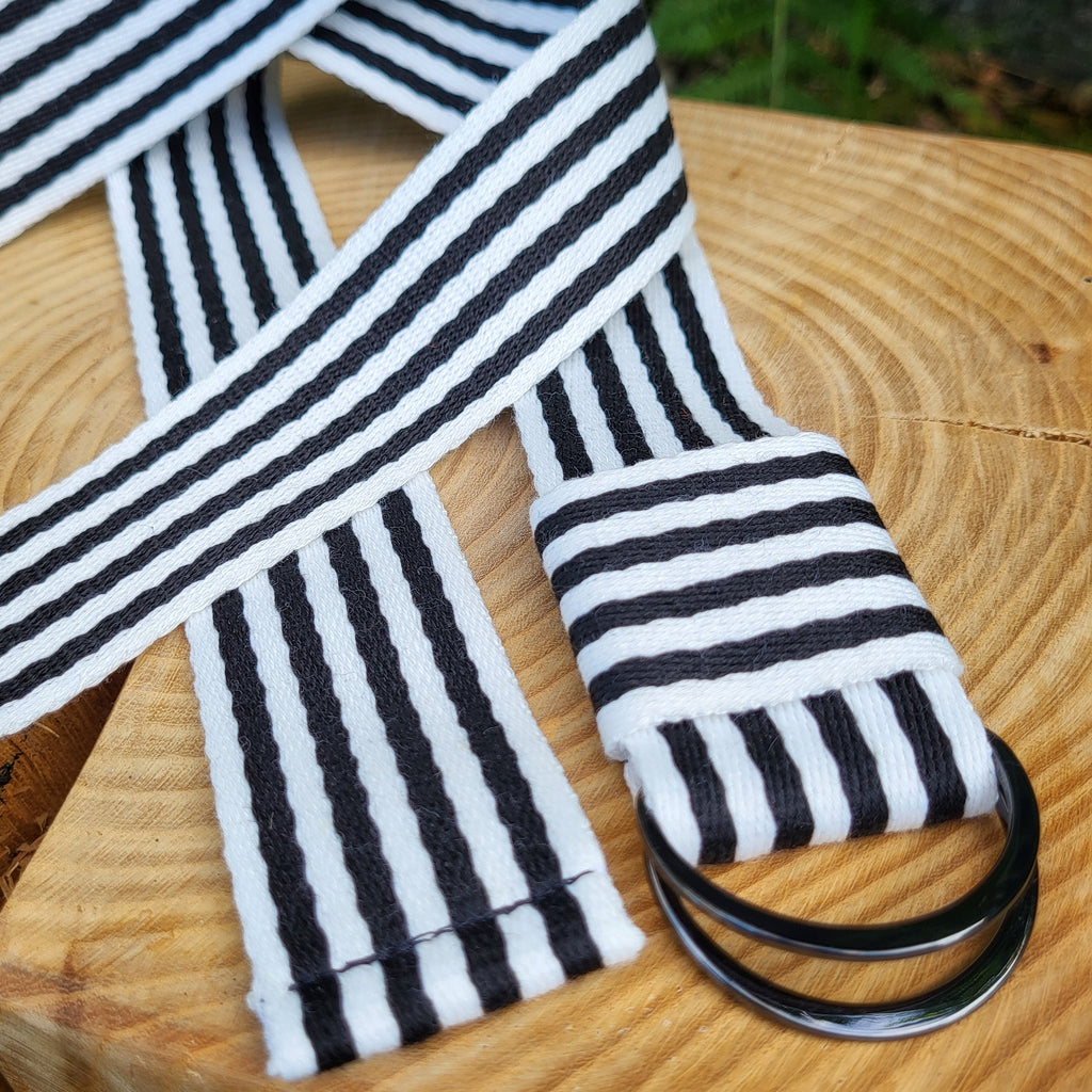 Gurt Stripe schwarz / weiss