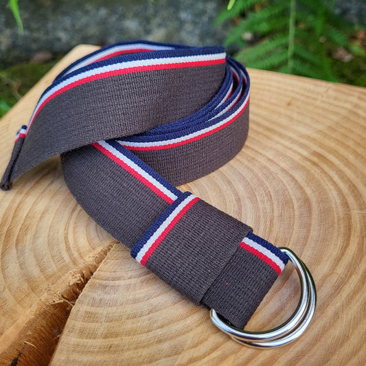Gurt Stripe braun