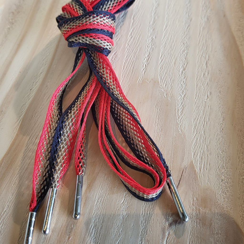 Schnürsenkel rot/gold/marine