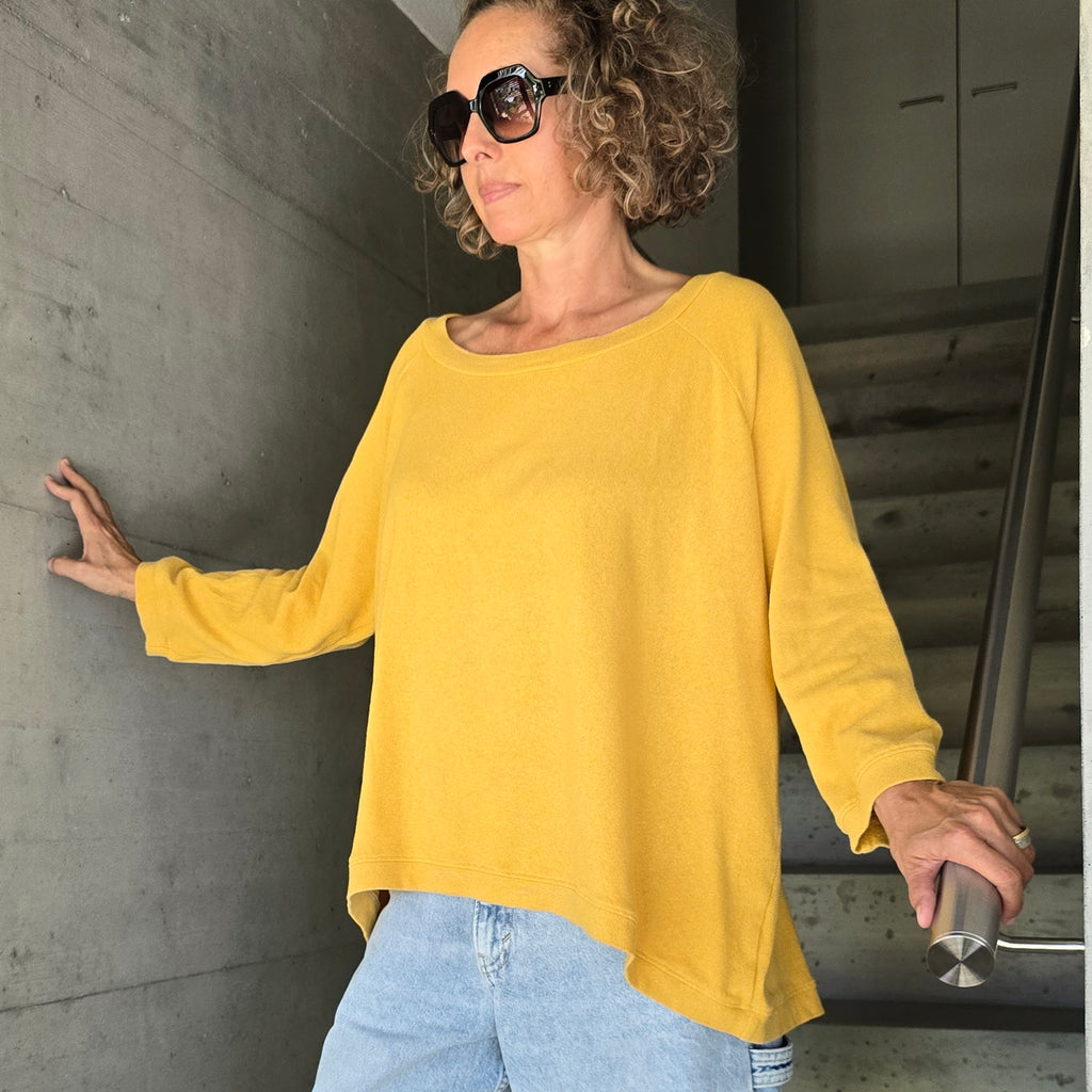 Stricksweater gelb