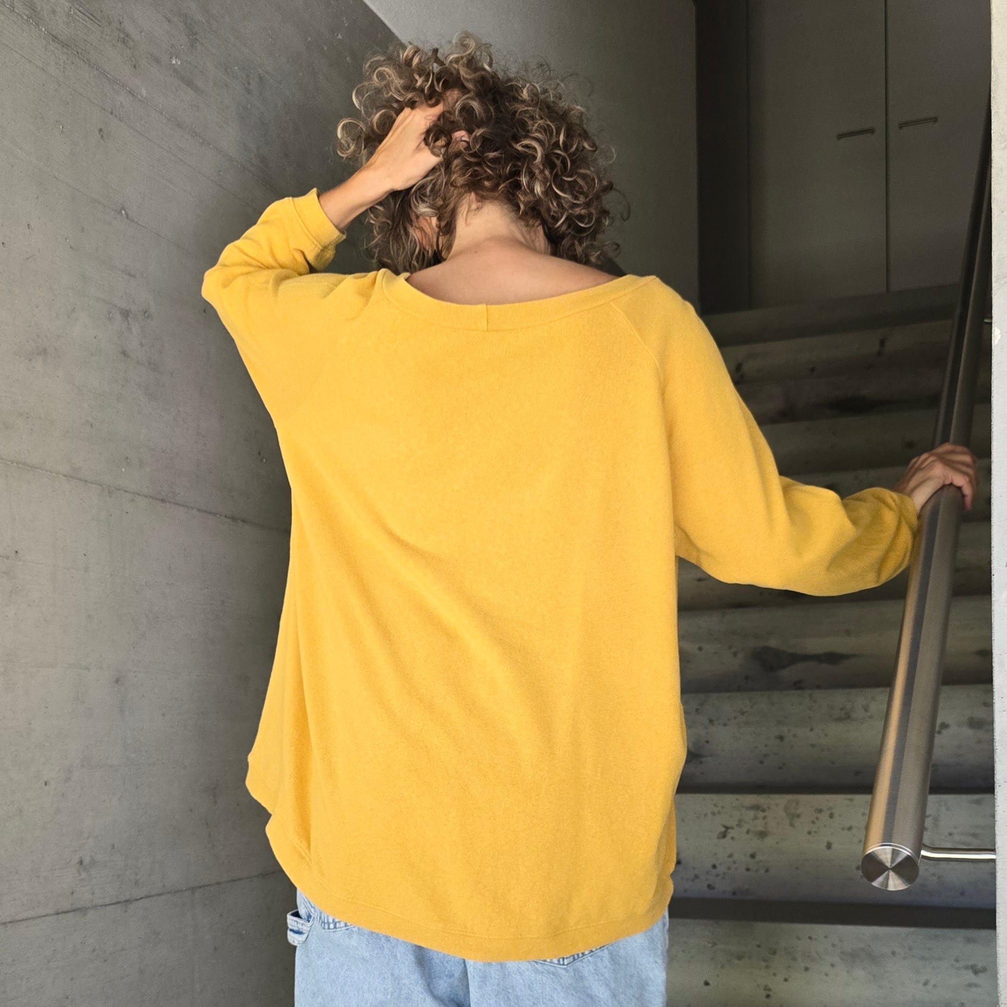 Stricksweater gelb