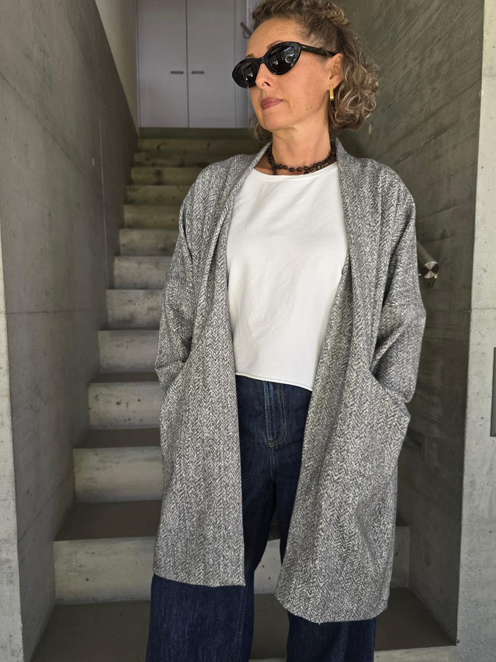 Cardigan grau