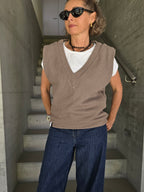 Pullunder taupe