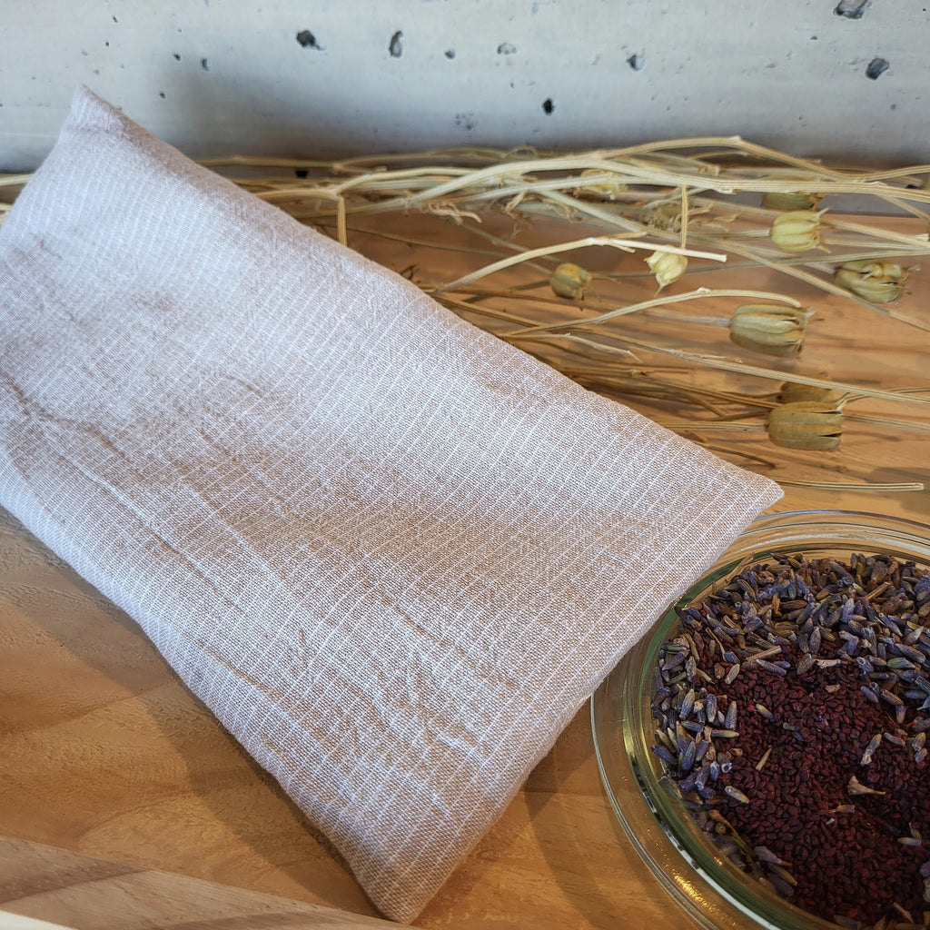 Augen Wellness Kissen / Beulentröster  beige/weiss