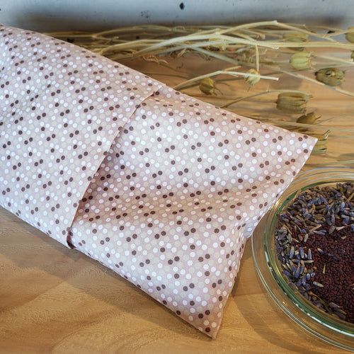 Augen Wellness Kissen / Beulentröster rosa Punkte