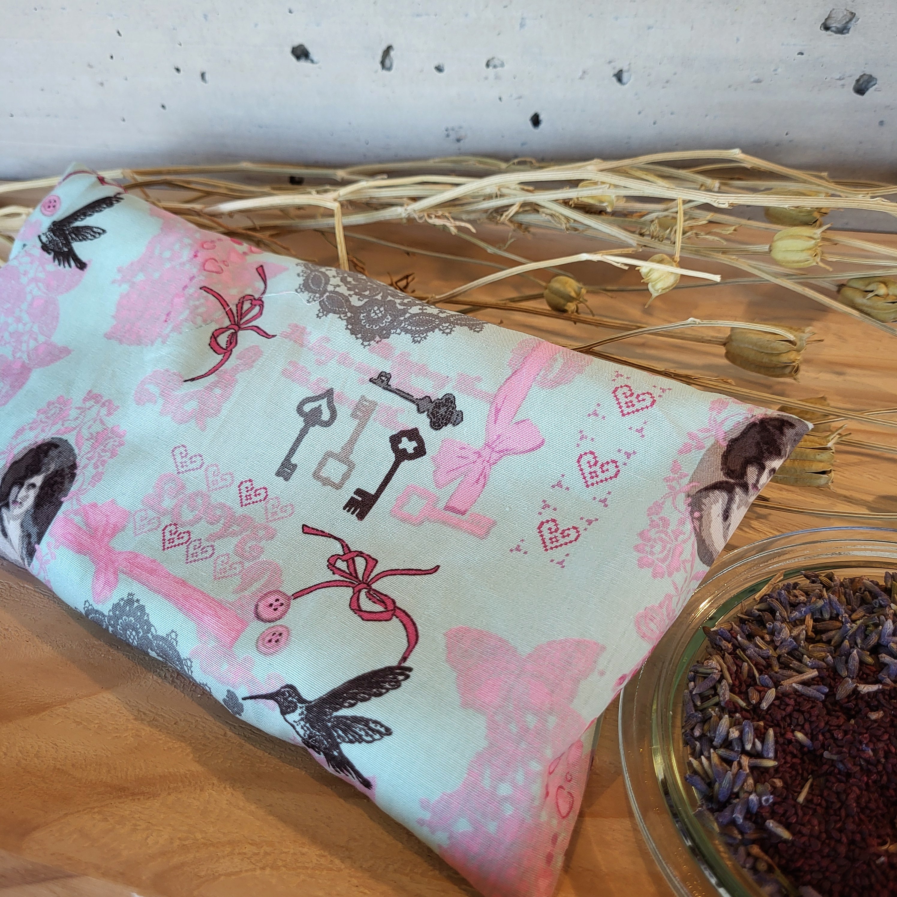 Augen Wellness Kissen / Beulentröster hellgrün