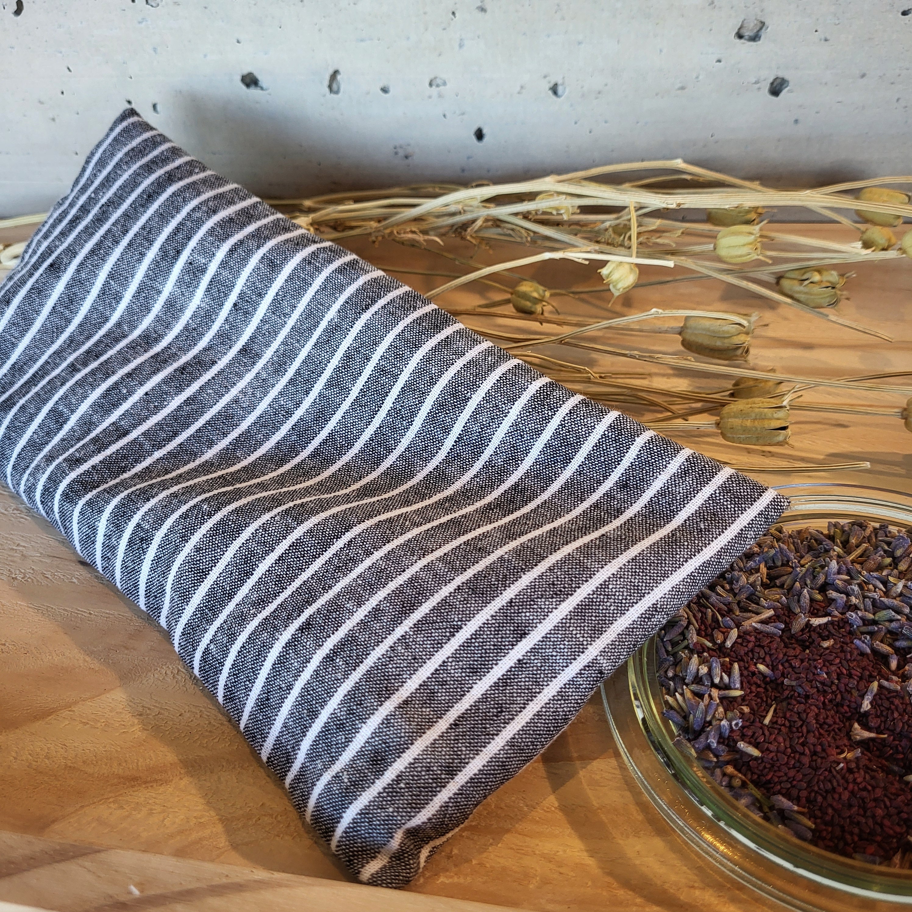 Augen Wellness Kissen / Beulentröster anthrazit/weiss