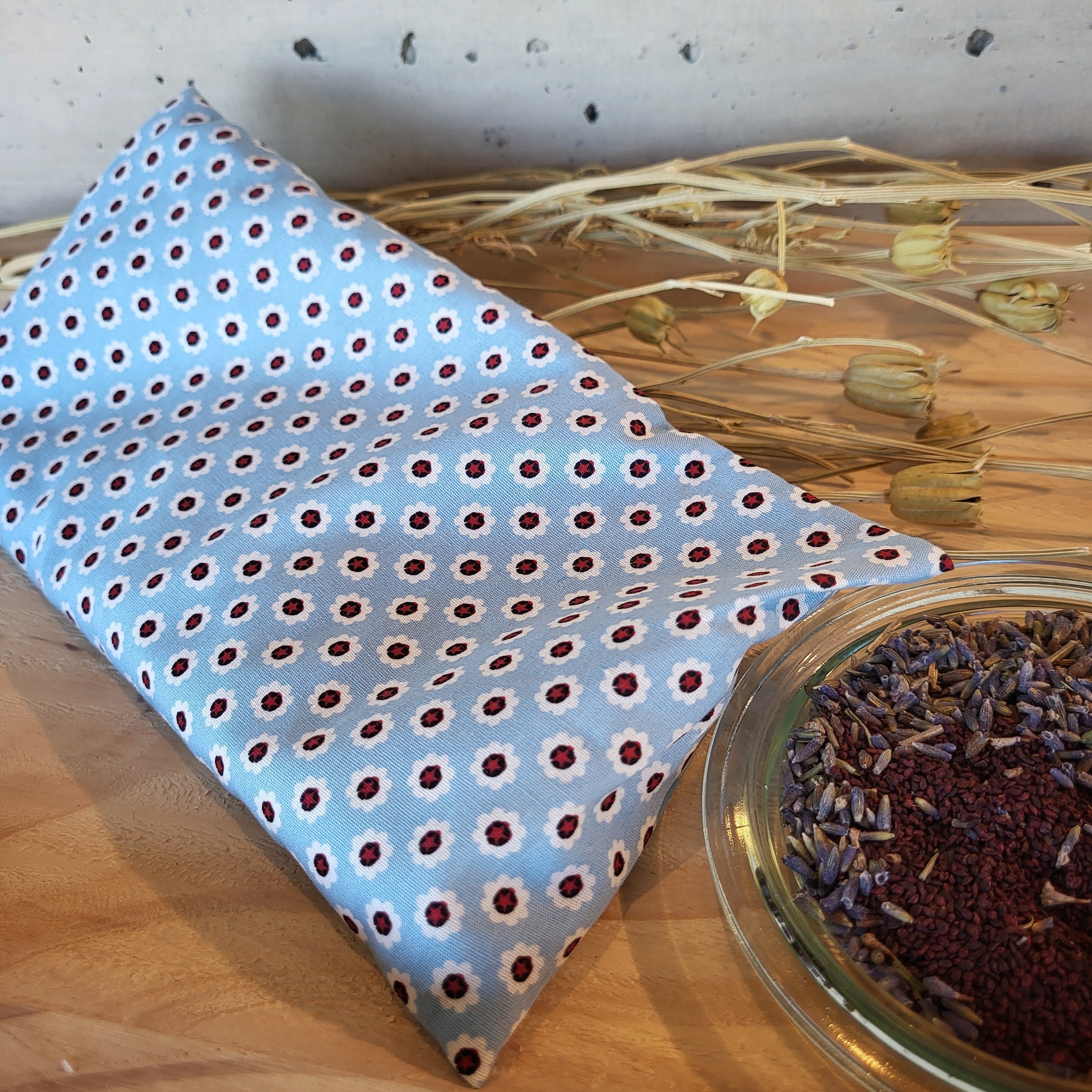 Augen Wellness Kissen / Beulentröster hellblau