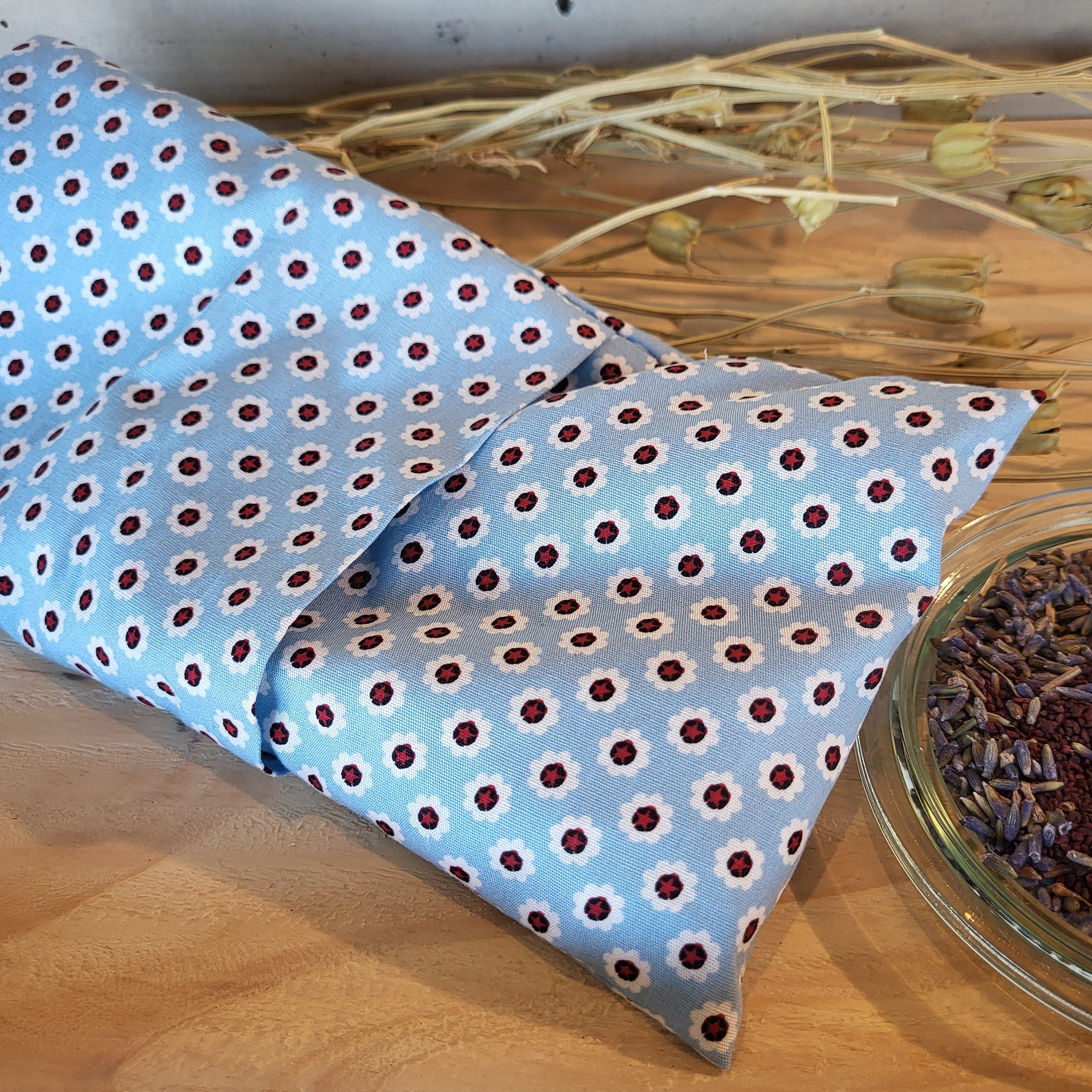 Augen Wellness Kissen / Beulentröster hellblau