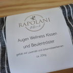 Augen Wellness Kissen / Beulentröster türkis/weiss