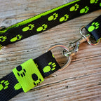 Gurt Pfoten schwarz/neongelb