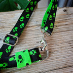 Gurt Pfoten schwarz/neongrün