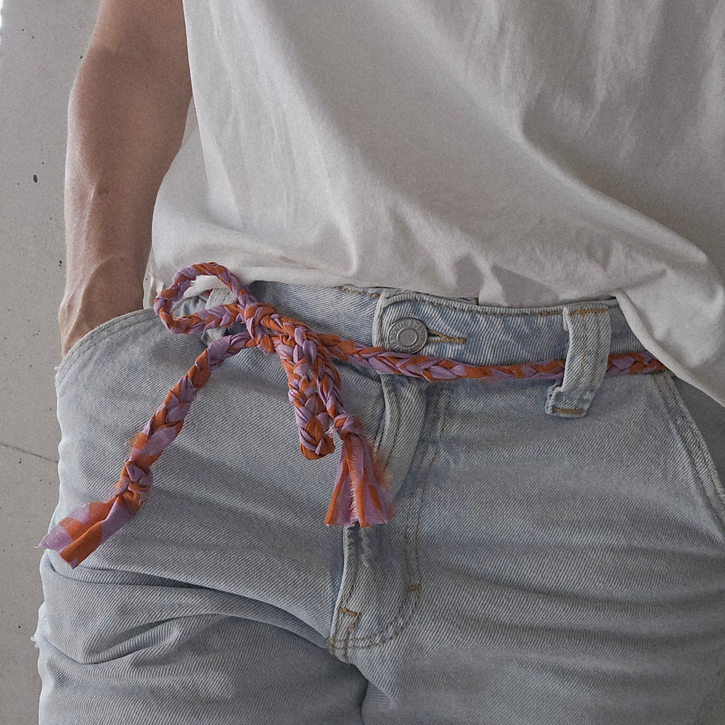 Bandana Kordel lila/orange