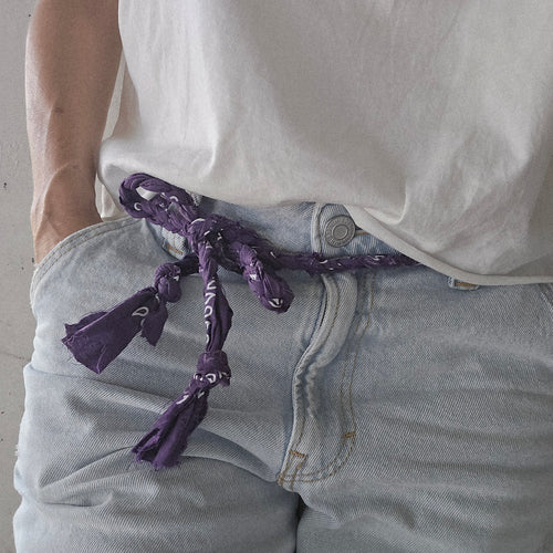 Bandana Kordel violett
