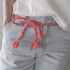 Bandana Kordel rot washed out