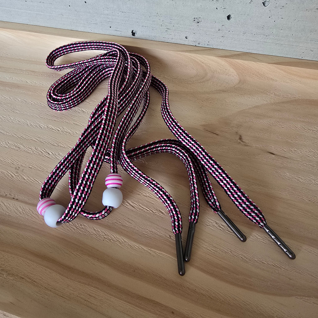 Schnürsenel pink/schwarz