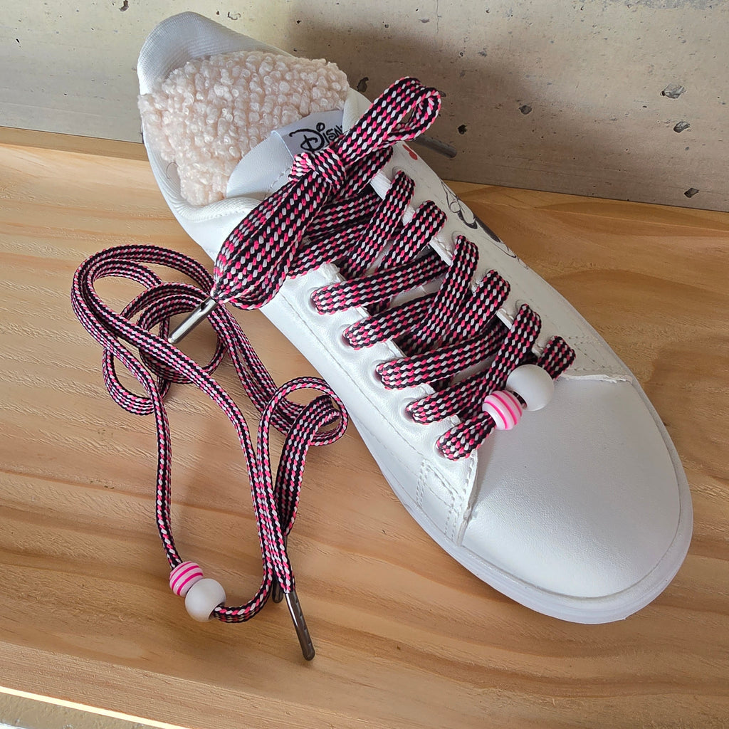 Schnürsenel pink/schwarz