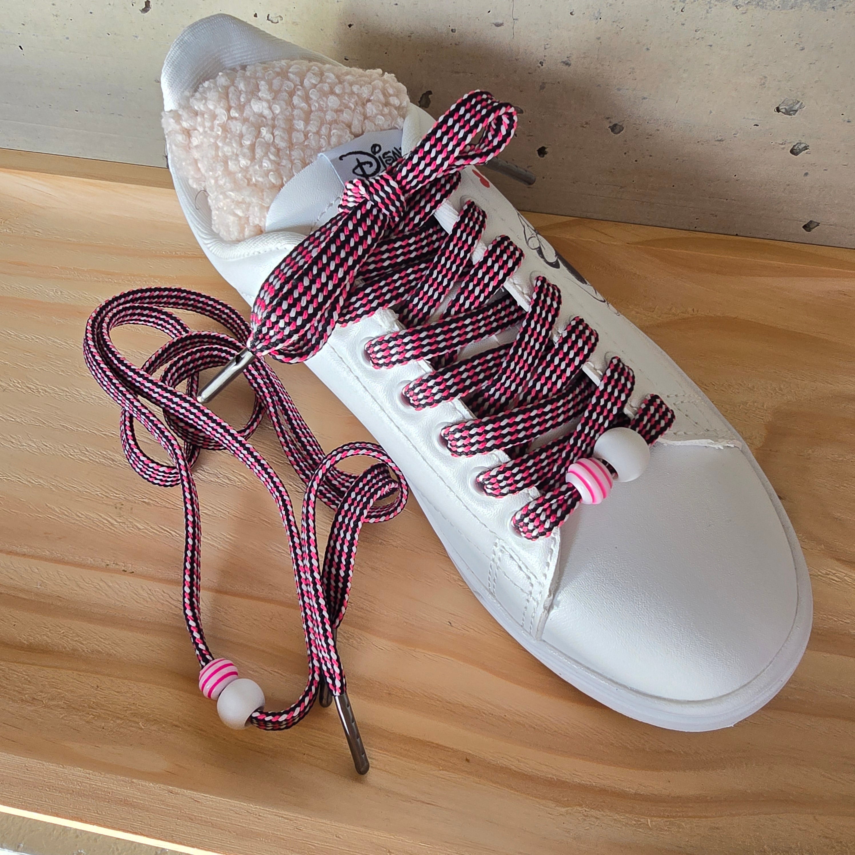 Schnürsenel pink/schwarz