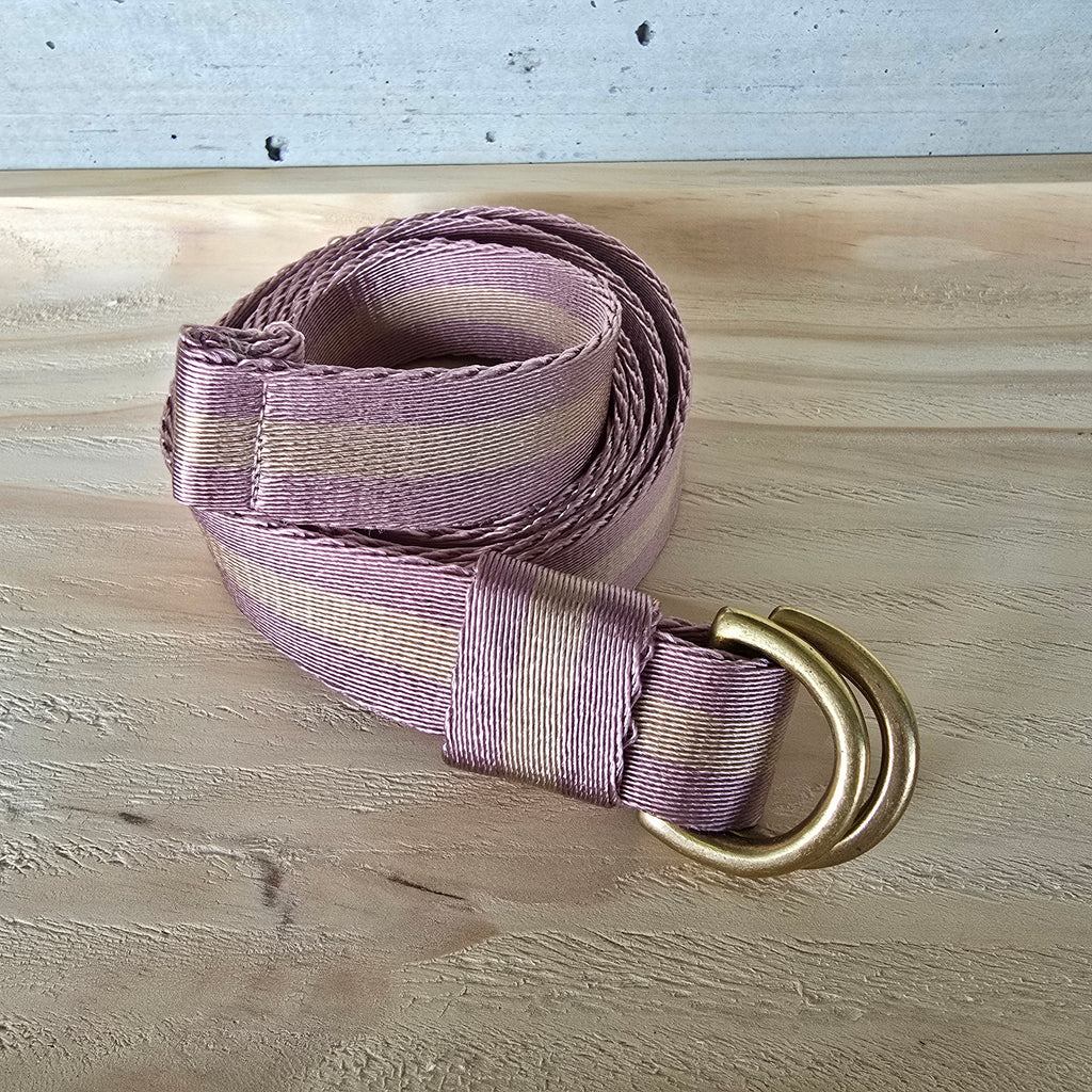 Gurt rosa/beige glanz