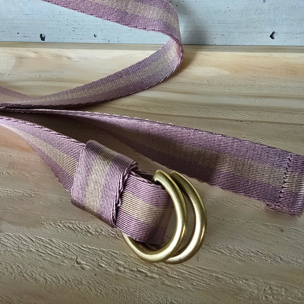 Gurt rosa/beige glanz