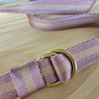 Gurt rosa/beige glanz