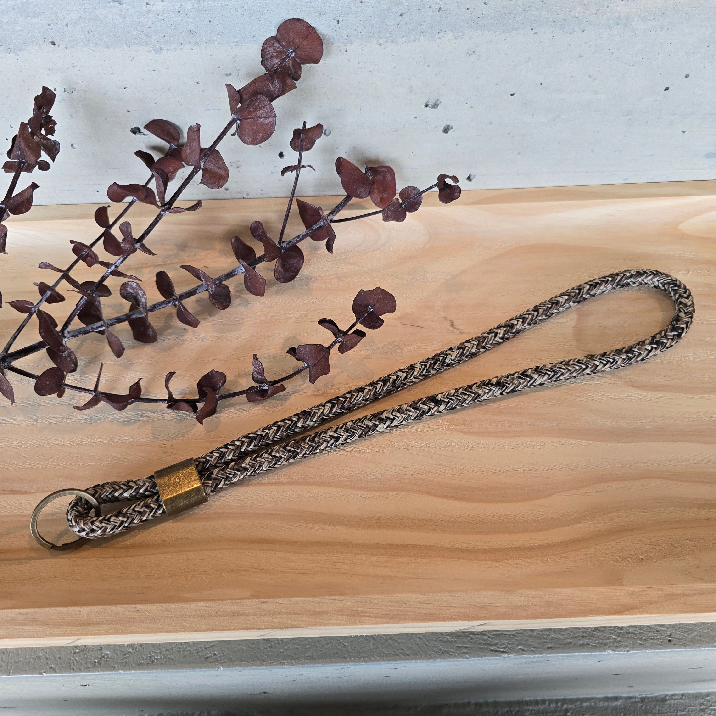 Schlüsselband lang natur