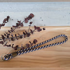 Schlüsselband lang marine/beige