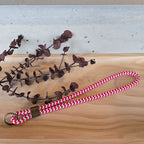 Schlüsselband lang rot/weiss