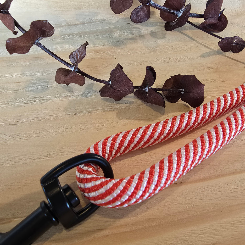 Schlüsselband lang rot/weiss