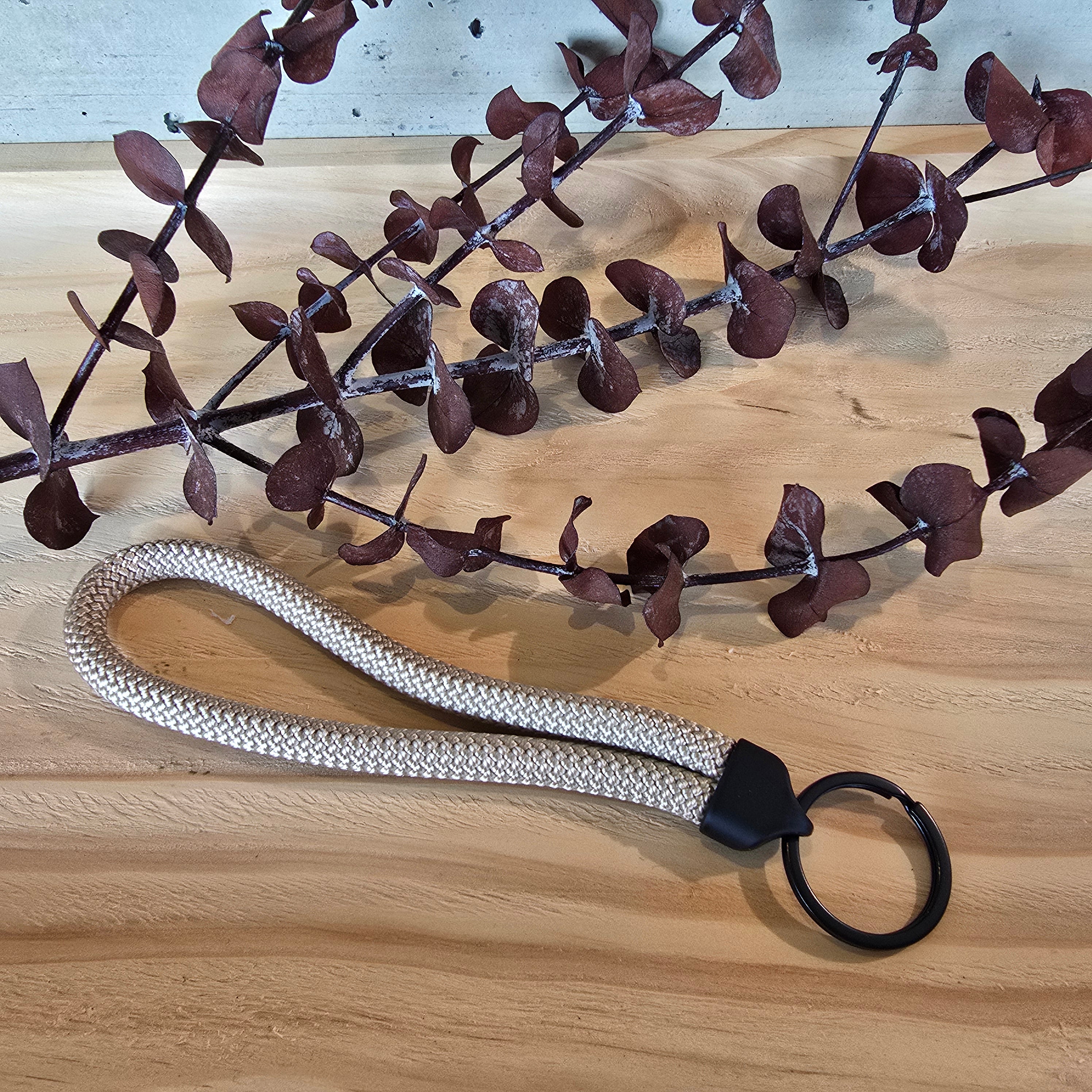 Schlüsselband beige