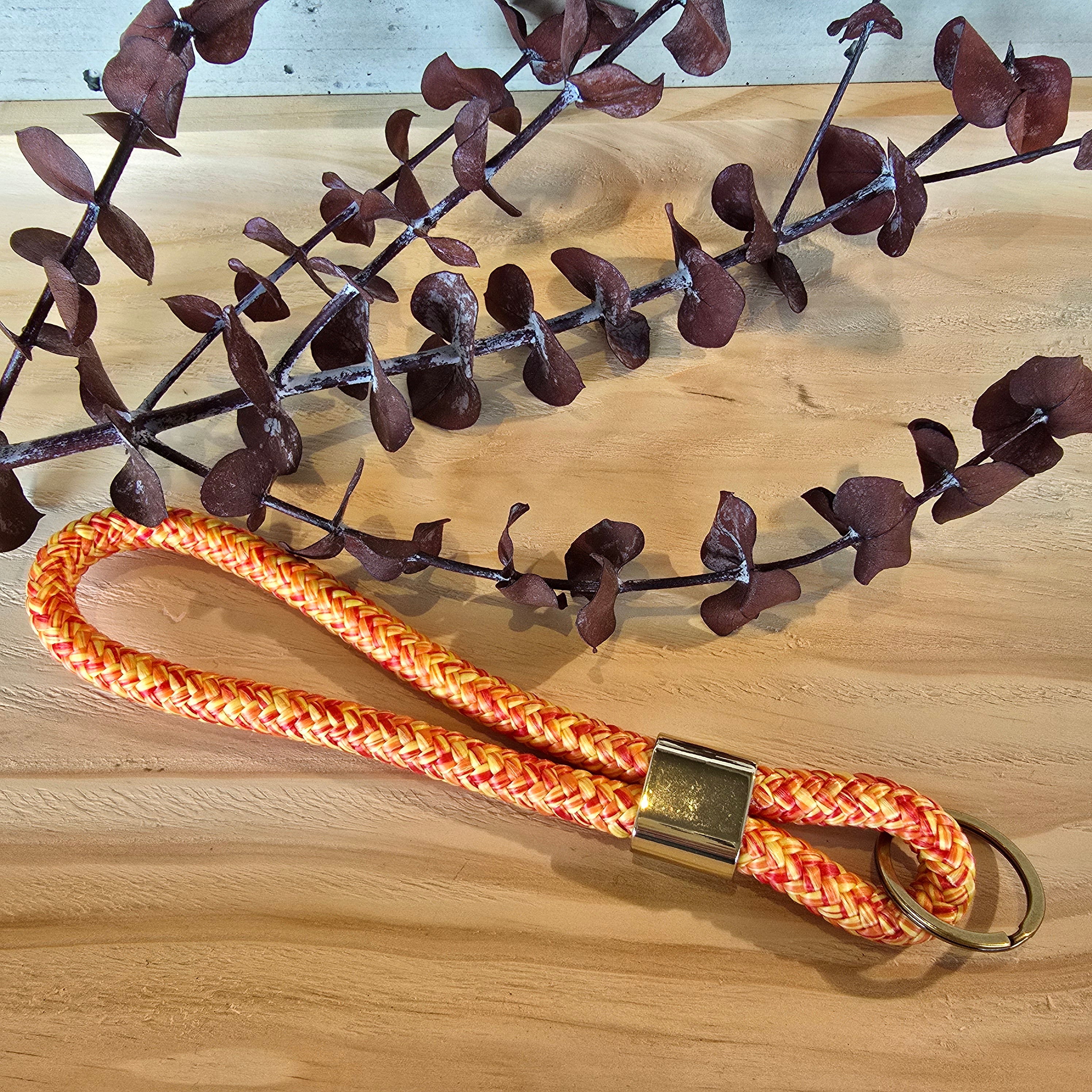 Schlüsselband kurz orange