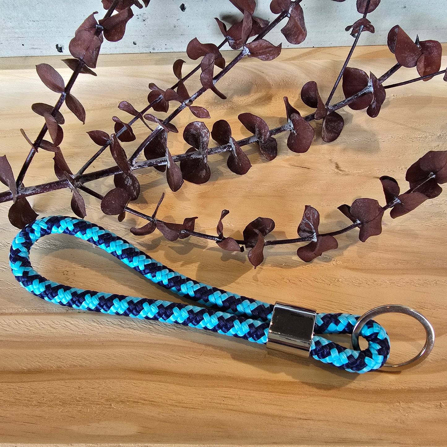 Schlüsselband kurz blau