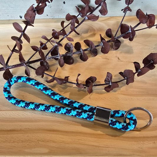 Schlüsselband kurz blau