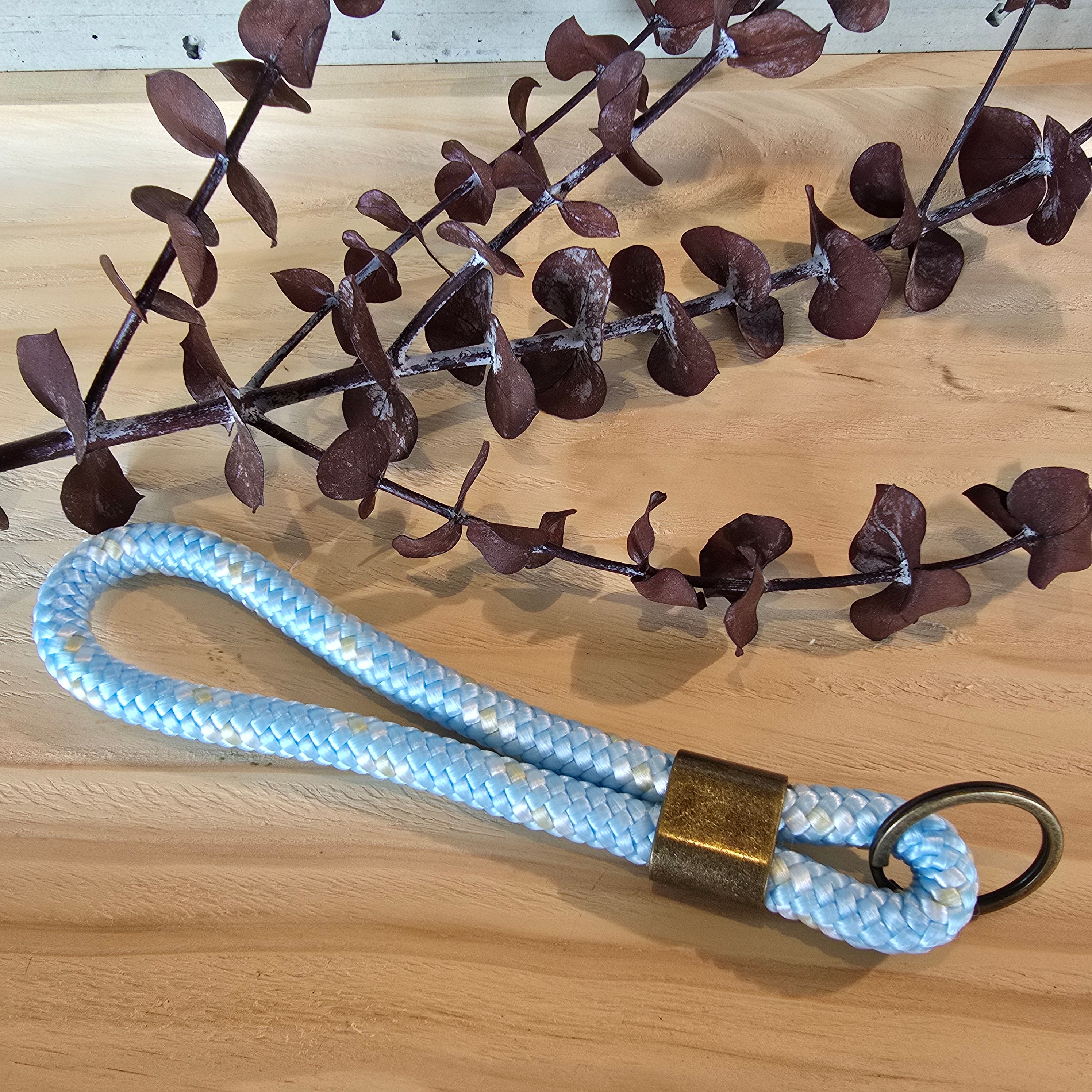 Schlüsselband kurz hellblau