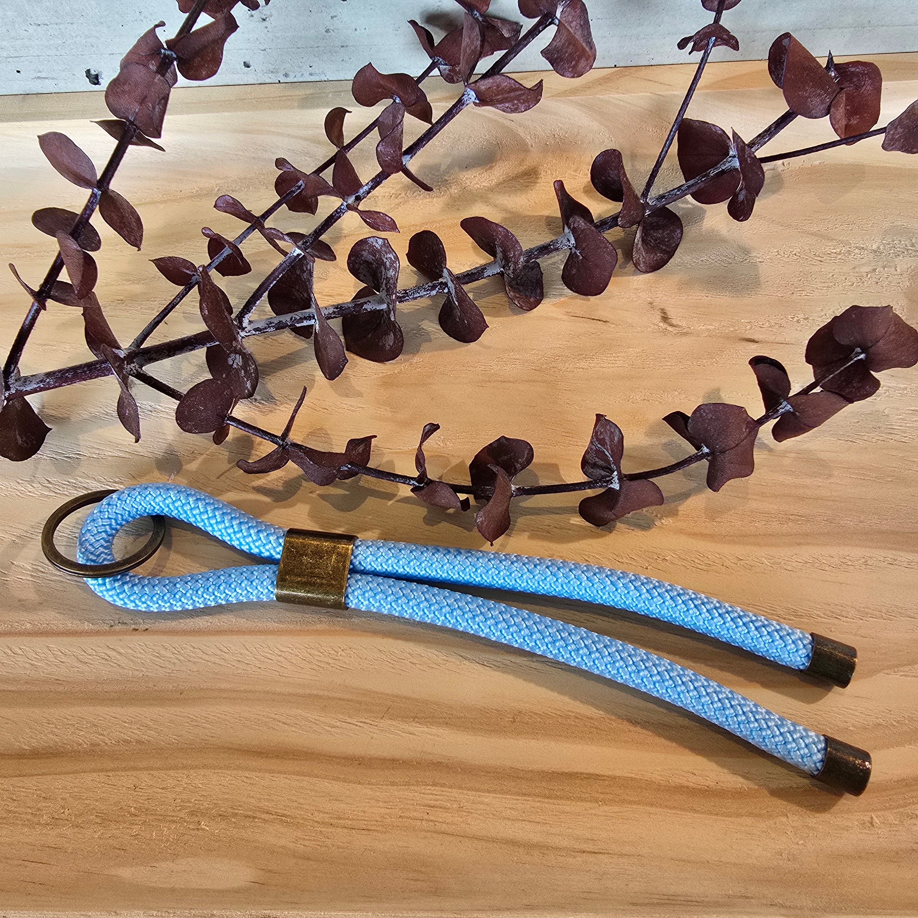 Schlüsselband kurz hellblau