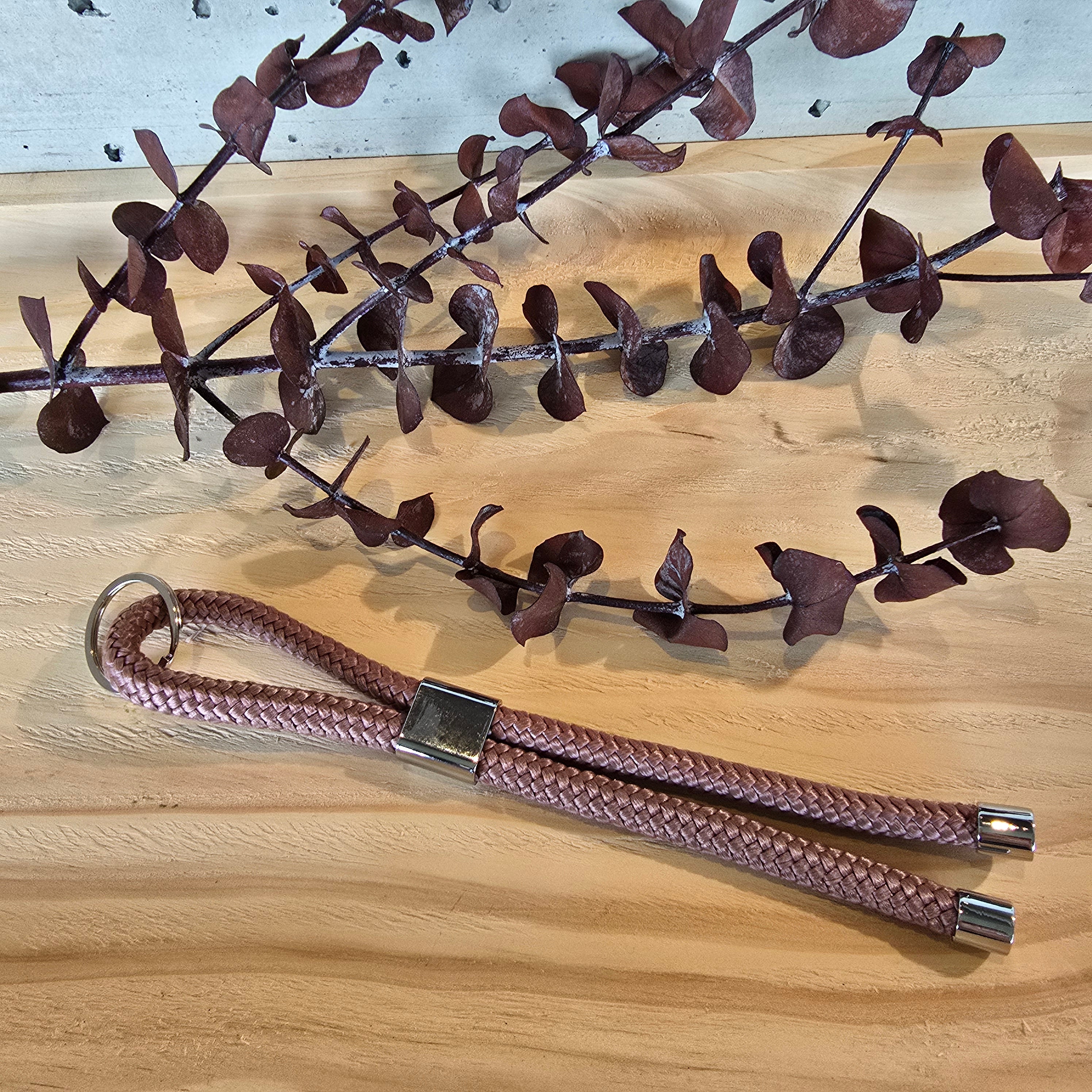 Schlüsselband kurz altrosa