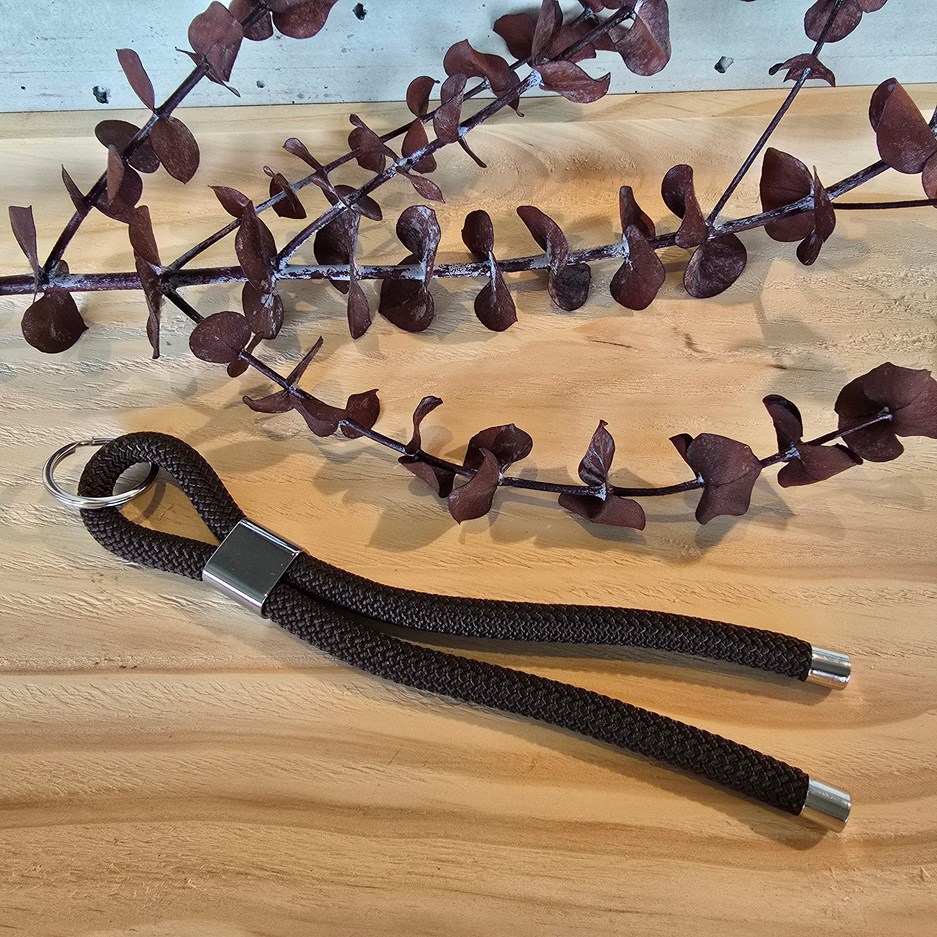 Schlüsselband kurz dunkelbraun