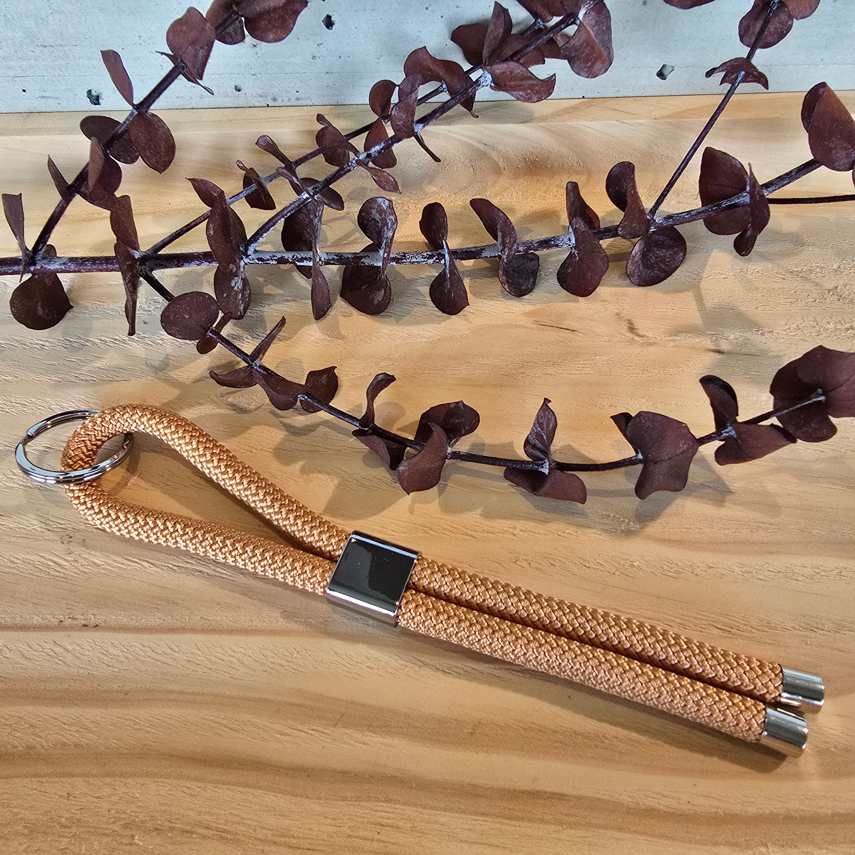 Schlüsselband kurz apricot