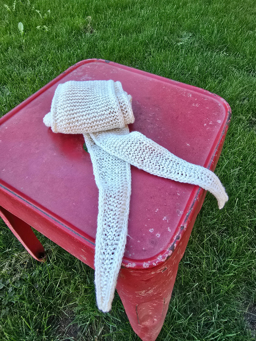 Mini Schal offwhite