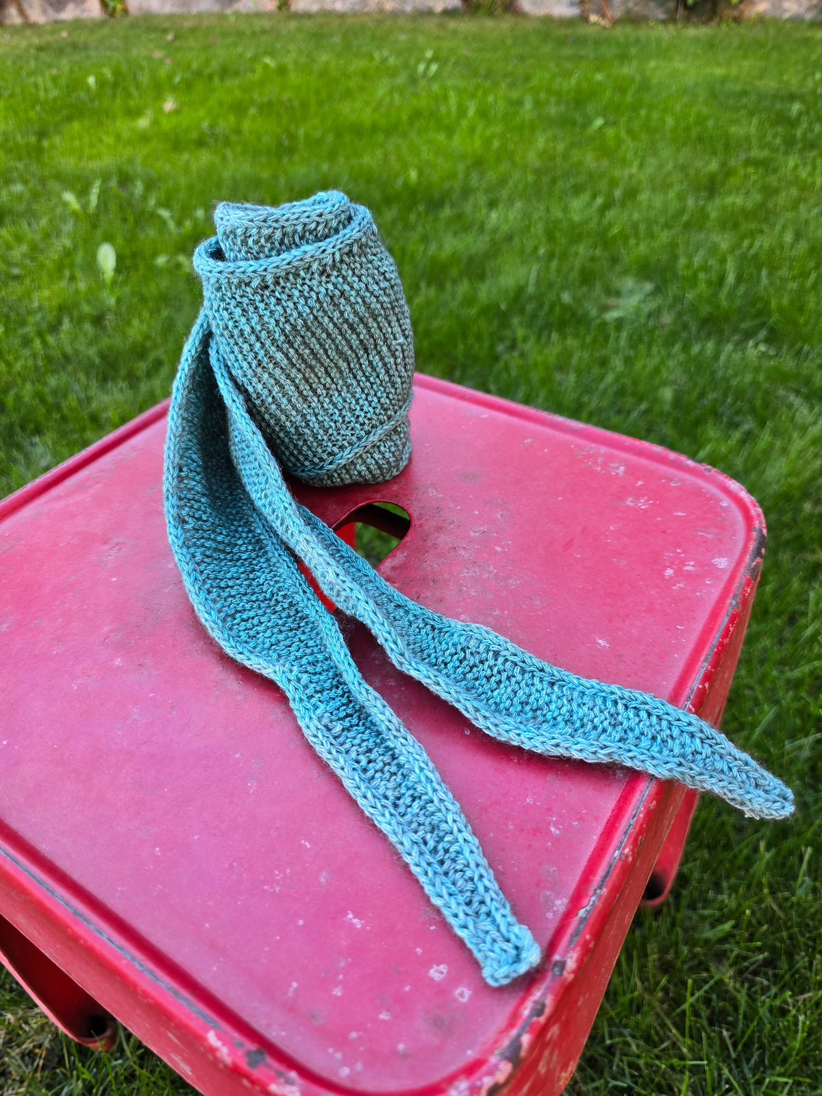 Mini Schal türkis melange
