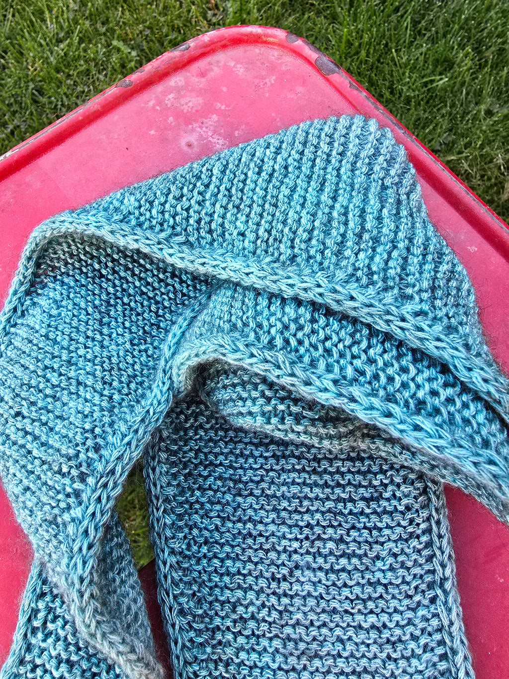 Mini Schal türkis melange