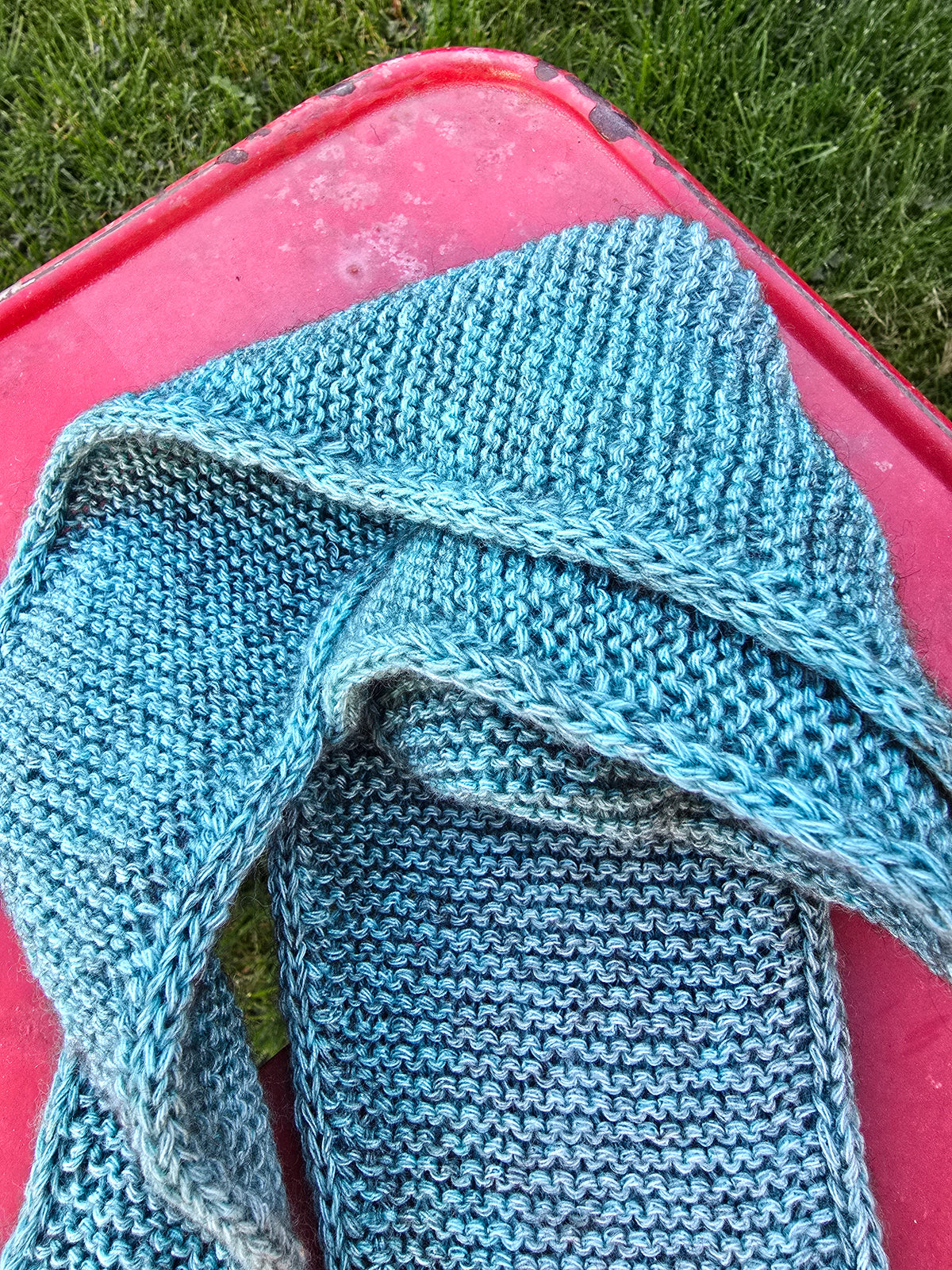 Mini Schal türkis melange