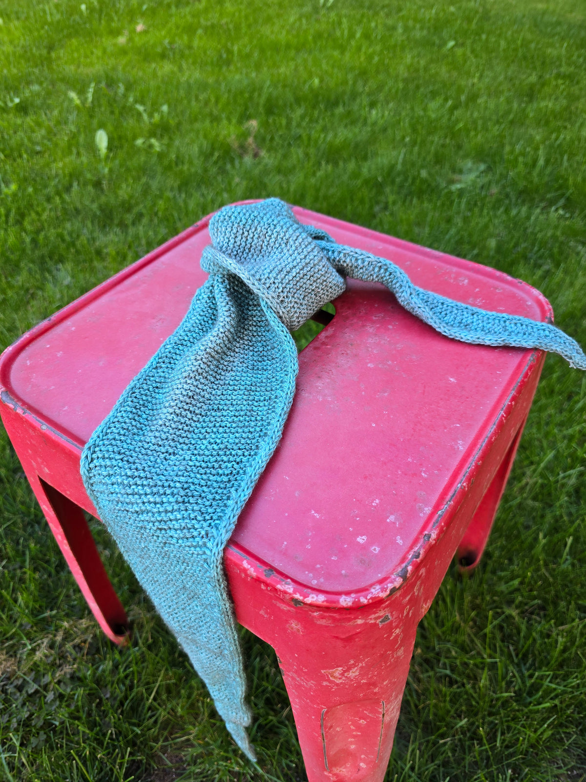 Mini Schal türkis melange